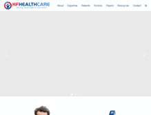 Tablet Screenshot of hfhealthcare.com